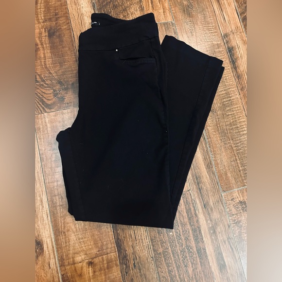 Counterpart Stretchy Skinny Casual Black Slacks with Gold Detailing on Pockets. - Picture 1 of 10